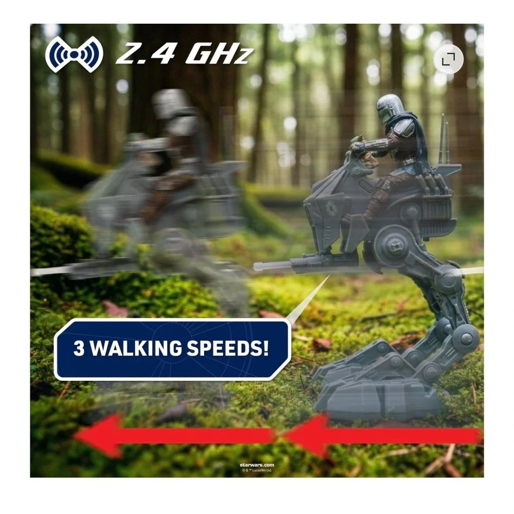 NWB Star Wars Mandalorian & Grogu Imperial Remnant AT-RT Radio Control.